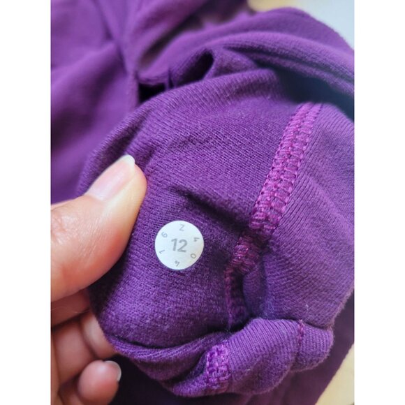 Lululemon Athletica Women's Pullover Cowl Neck Hoodie Kangaroo Pouch Size 12 - Picture 9 of 9